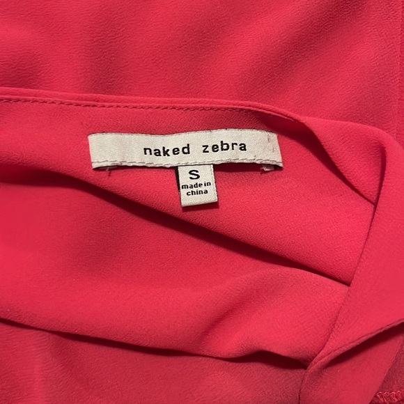 Brand Naked zebra , Pink barley used ! Perfect for work! Size S - Picture 4 of 4